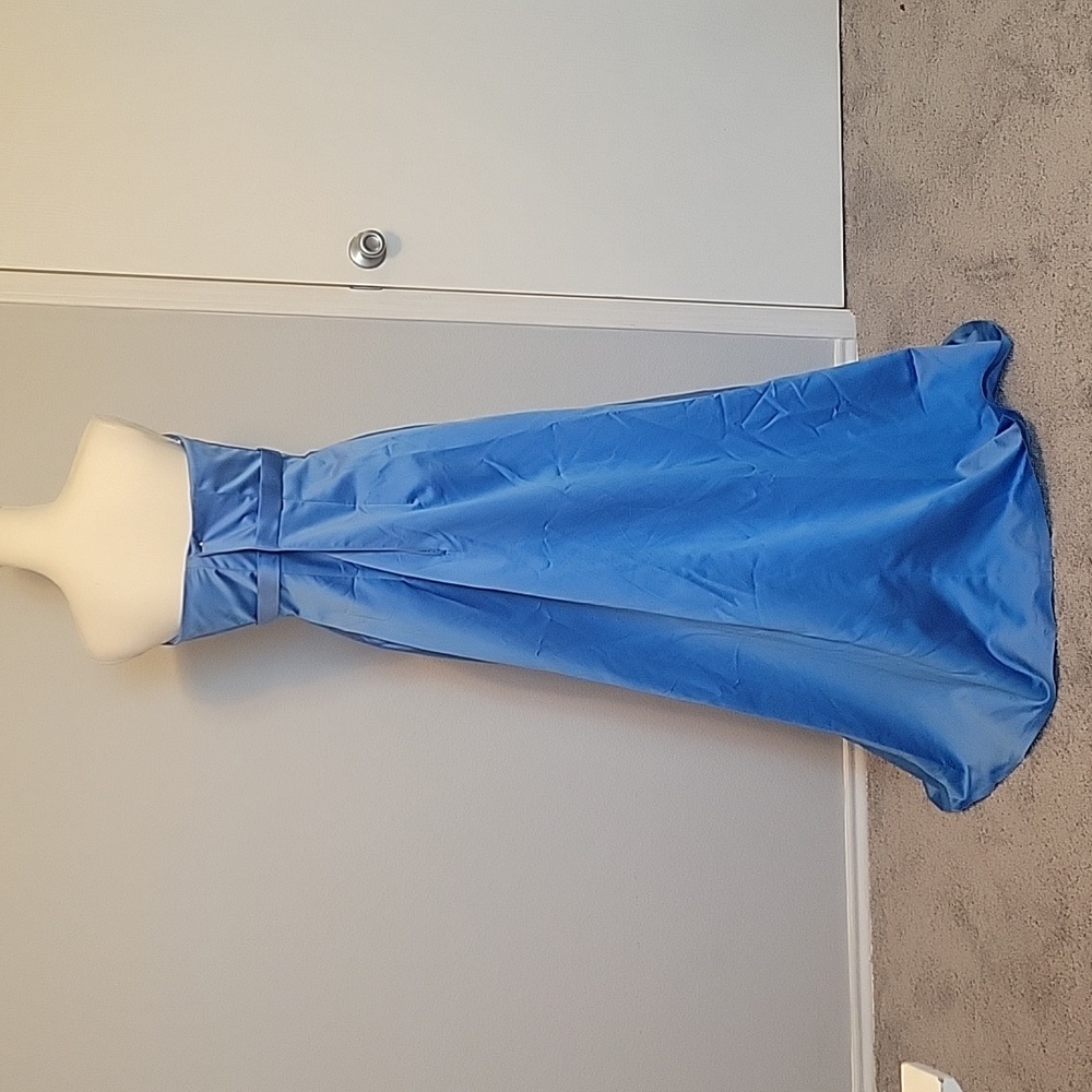 Elegant Blue Strapless Gown by Impression Bridal - Size 14 - Picture 5 of 8